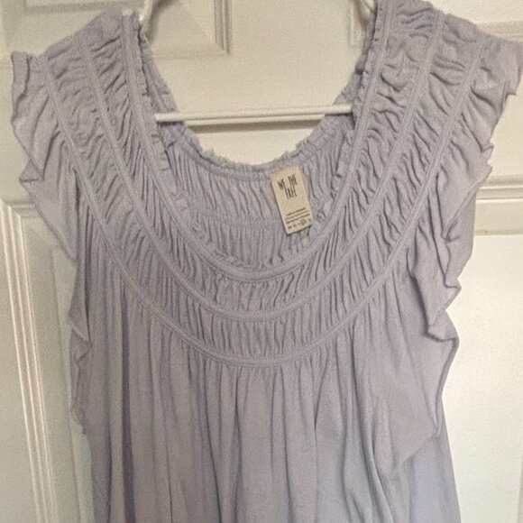 Free People Smocked Off the Shoulder Top - Lilac - Like NEW - Picture 8 of 8